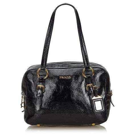 sac vernis noir bandoulière